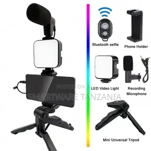 Ay-49x Live Broadcast Led Ring Selfie Light Kit With Microphone