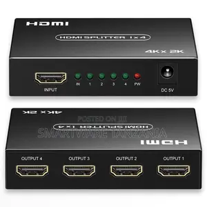Hdmi 1x4 Splitter 3d One Input Four Output Displays