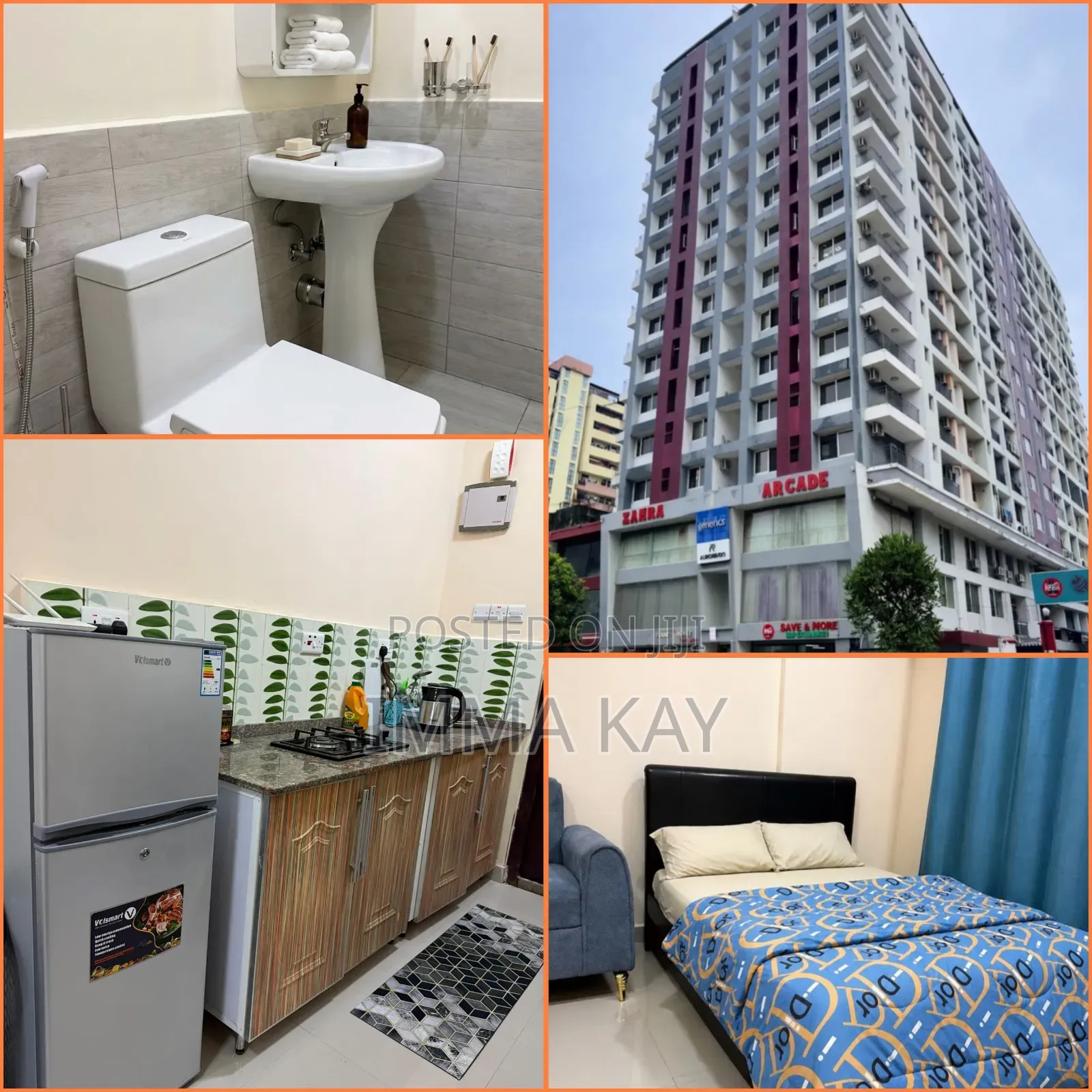 Furnished Studio Apartment in Zahra Arcade Upanga, Kinondoni for rent