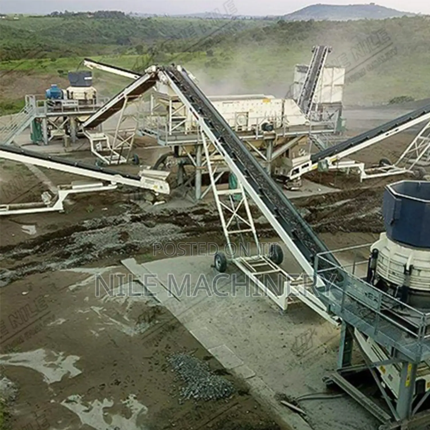 Cone Crusher/Screening Machine Combined Rock Crushing Production Line