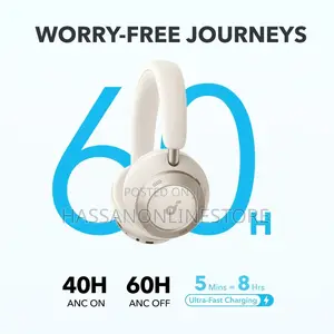 Soundcore by Anker Space One Pro Wireless Headphones Cream White