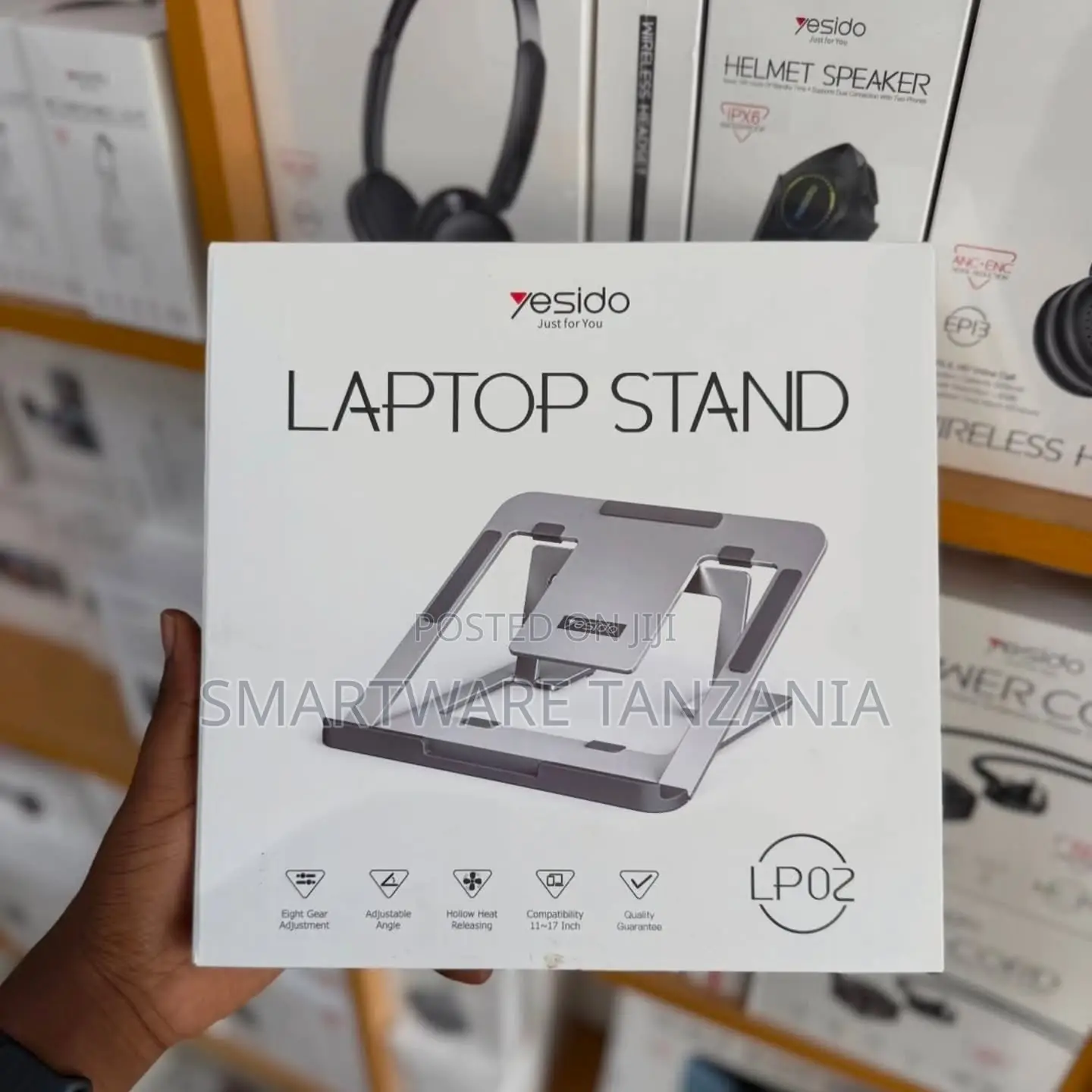 Yesido Adjustable Laptop Stand Lp02 Foldable Cooling Holder