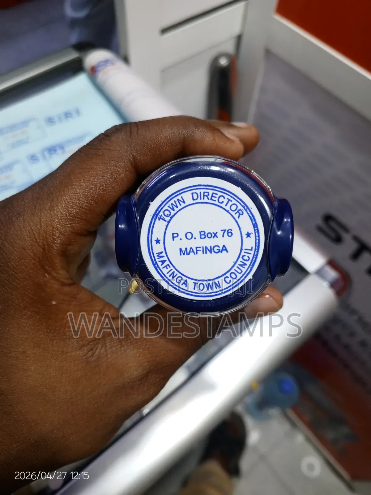 Muhuri Wa Round Wa Bila Tarehe
