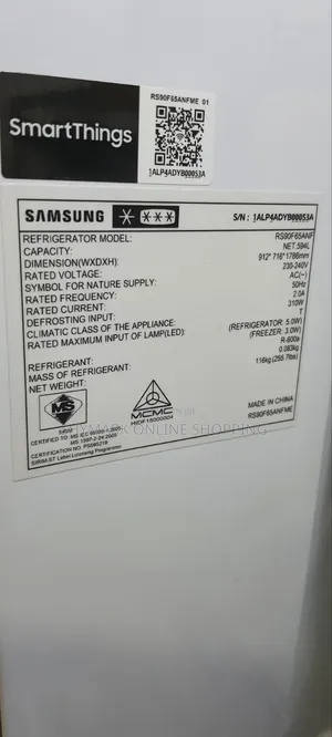 Samsung Bespoke Ai Side-by-Side Refrigerator Family Hub (Rs90f65anf)