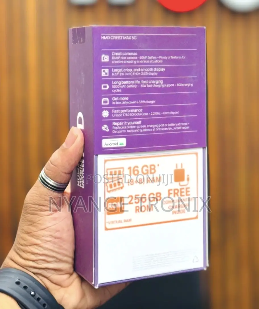HMD Crest Max 256 GB Purple