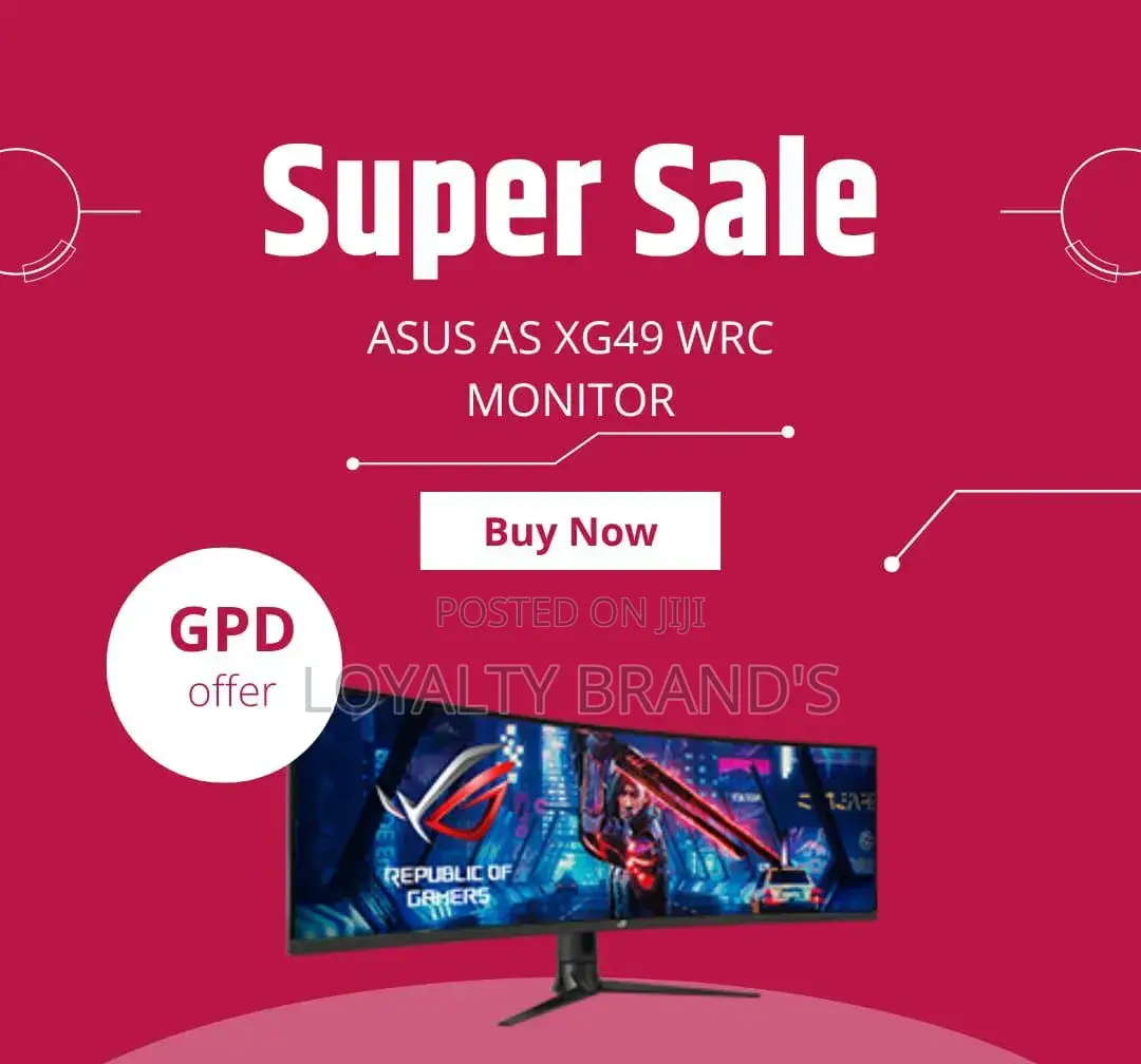 49” Asus Rog Strix Xg49wrc Curved Monitor – Super Ultrawide Display