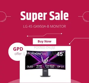 45” Lg Gx950a-B Gaming Monitor – Ultrawide Curved Premium Display