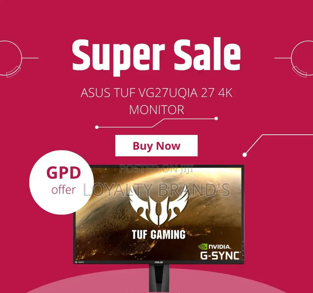 27” Asus Tuf Vg27uqia Monitor – Ultra Hd Gaming Display