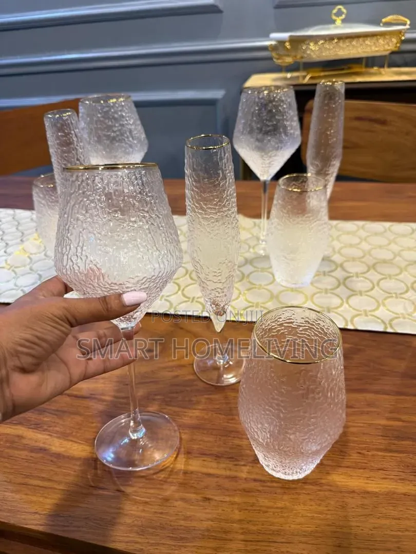 Luxury Hammered Glassware
