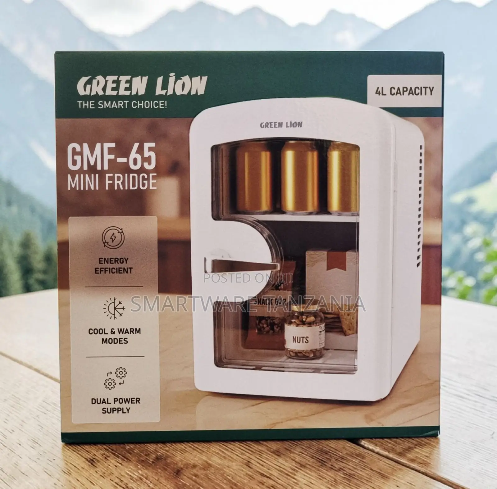 Green Lion Gmf-65 Mini Fridge Compact Cooler With Dual Power Mode