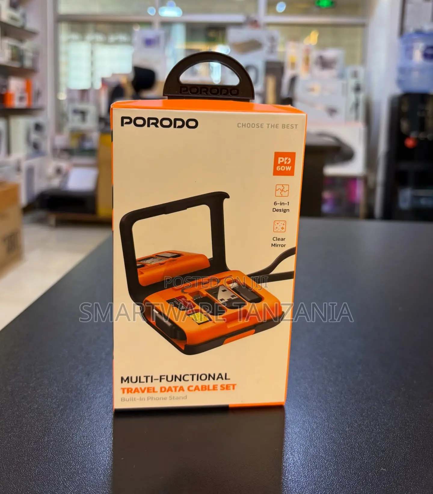 Porodo Multi Functional Travel Data Cable Set 60w Fast Charging Kit
