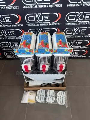 *Slush Juice Machine*
Tripple Heads 45litres (15l X 3)
