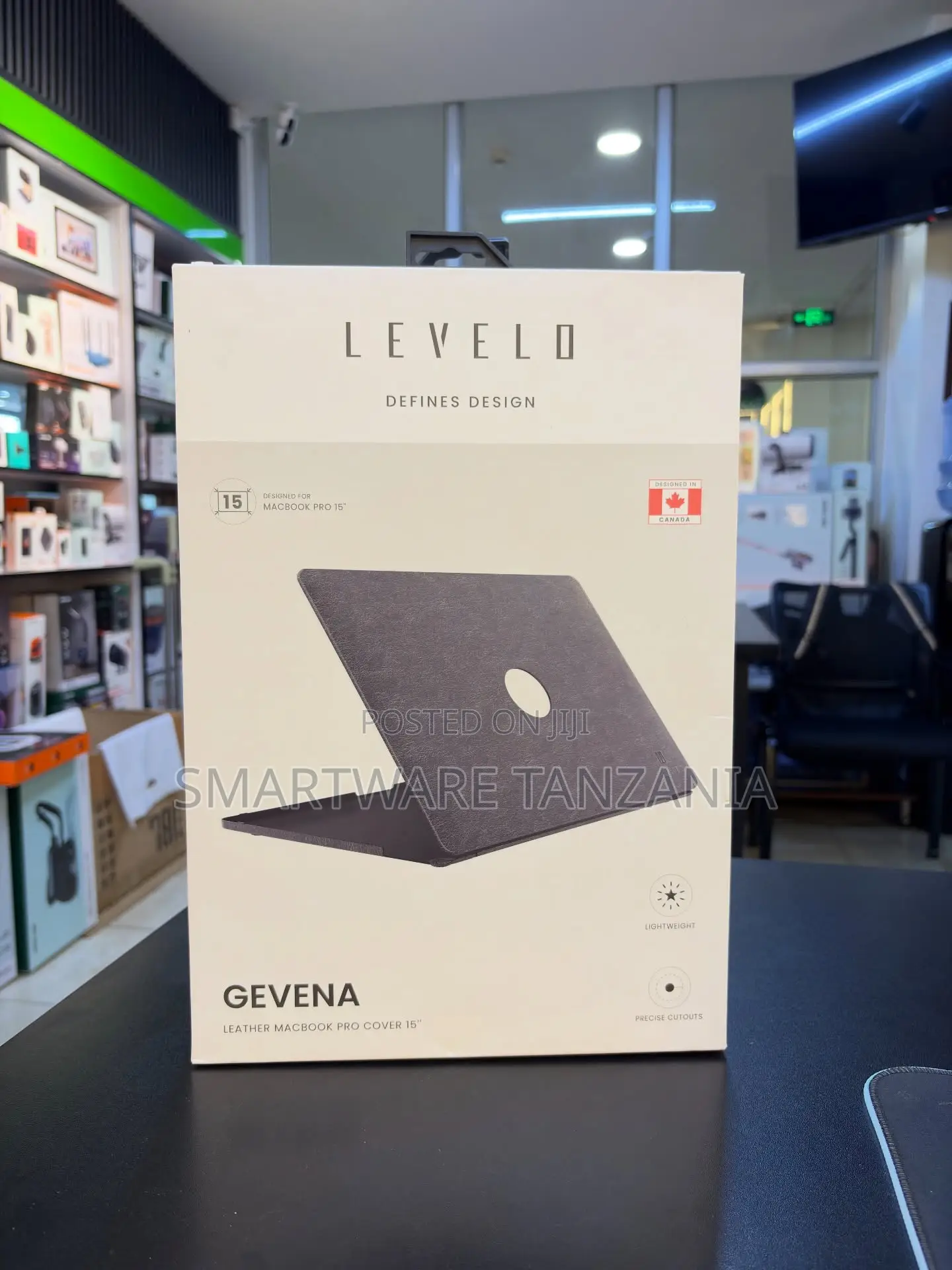 Levelo Gevena Leather Macbook Pro 15 Inch Protective Cover Case