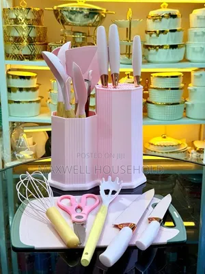 19 Piecesilicon Kitchen Utensil and Knife Set