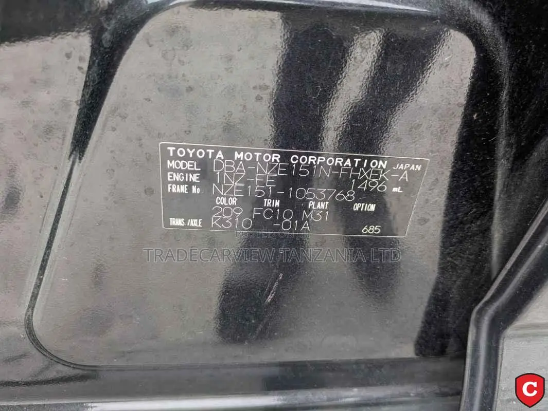 Toyota Corolla Rumion 2009 Black