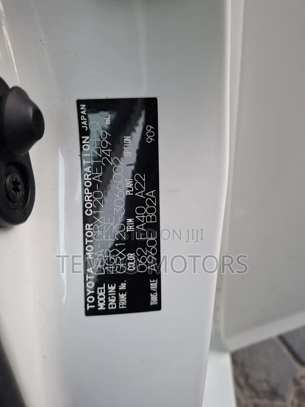 Toyota Mark X 2.5 RWD 2006 White