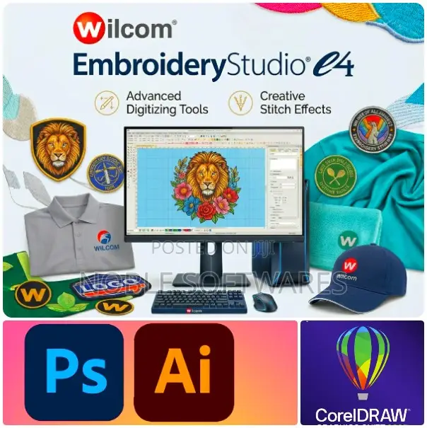Wilcom Embroidery Studio E4 + Adobe Package