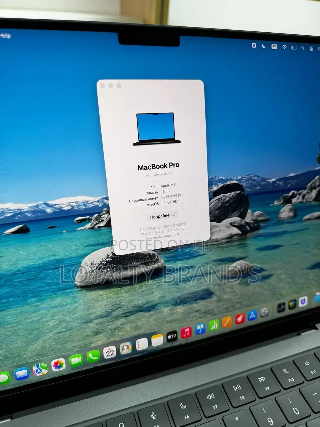 New Laptop Apple MacBook Pro 2025 M5 14-inch 24GB Apple M5 Pro SSD 1T