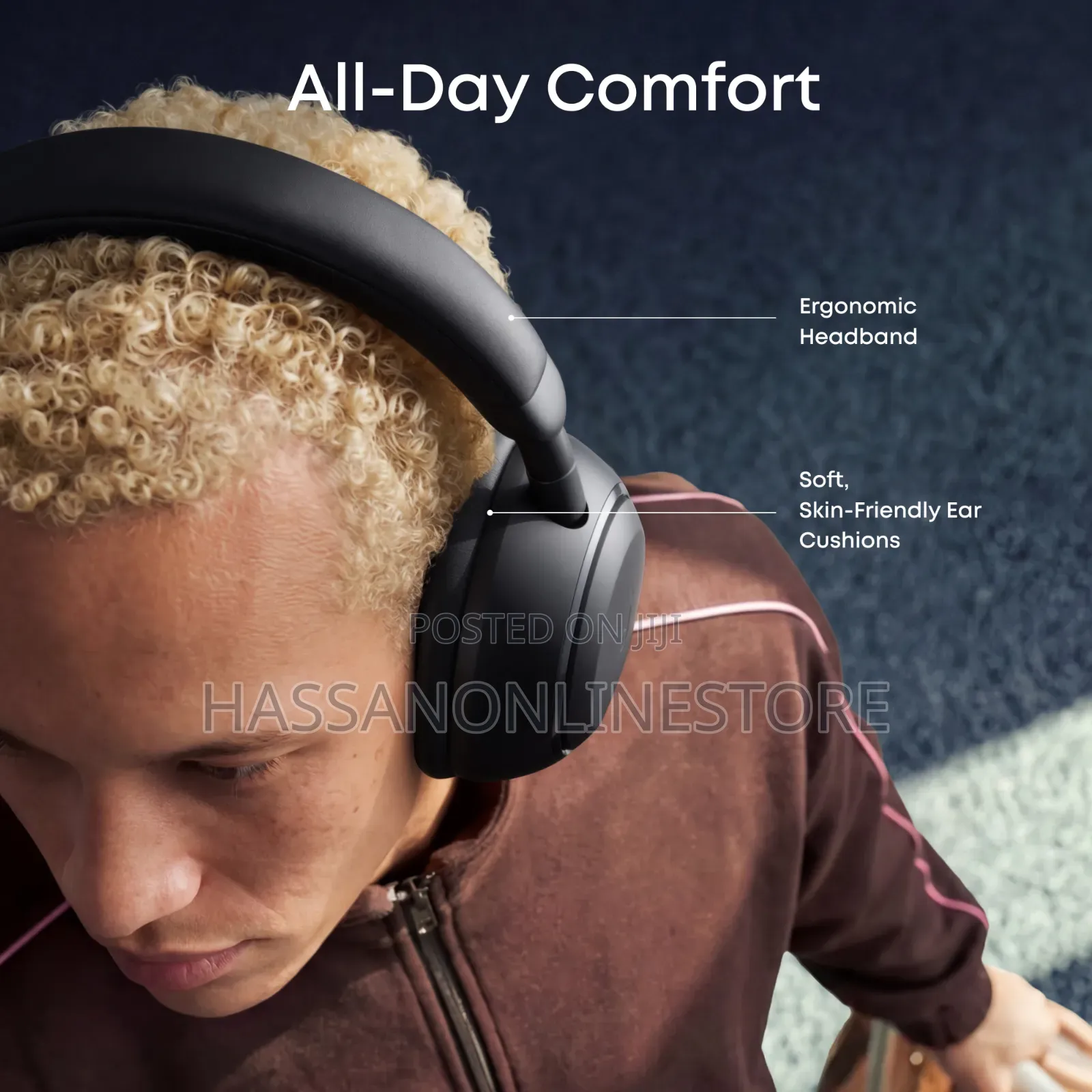 Soundcore by Anker Space 2 Wireless Over Headphones - Jet Black