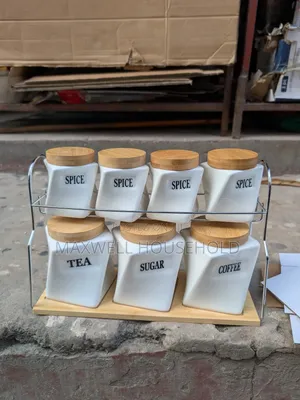 White Ceramic Canister Set