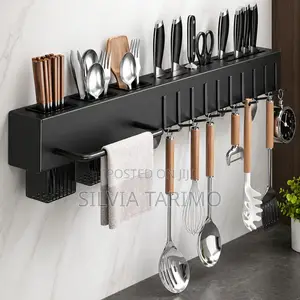 Kitchen Wall Mount Utensils Rack (60cm)