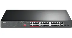 Tl-Sl1226p 24-Port 10/100 MBPS + 2-Port Gigabit Rackmount Switch