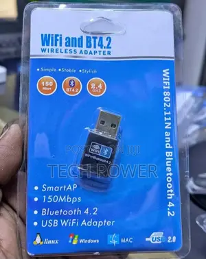 WiFi + Bluetooth USB Adapter Dongle – Wireless Network Bluetooth