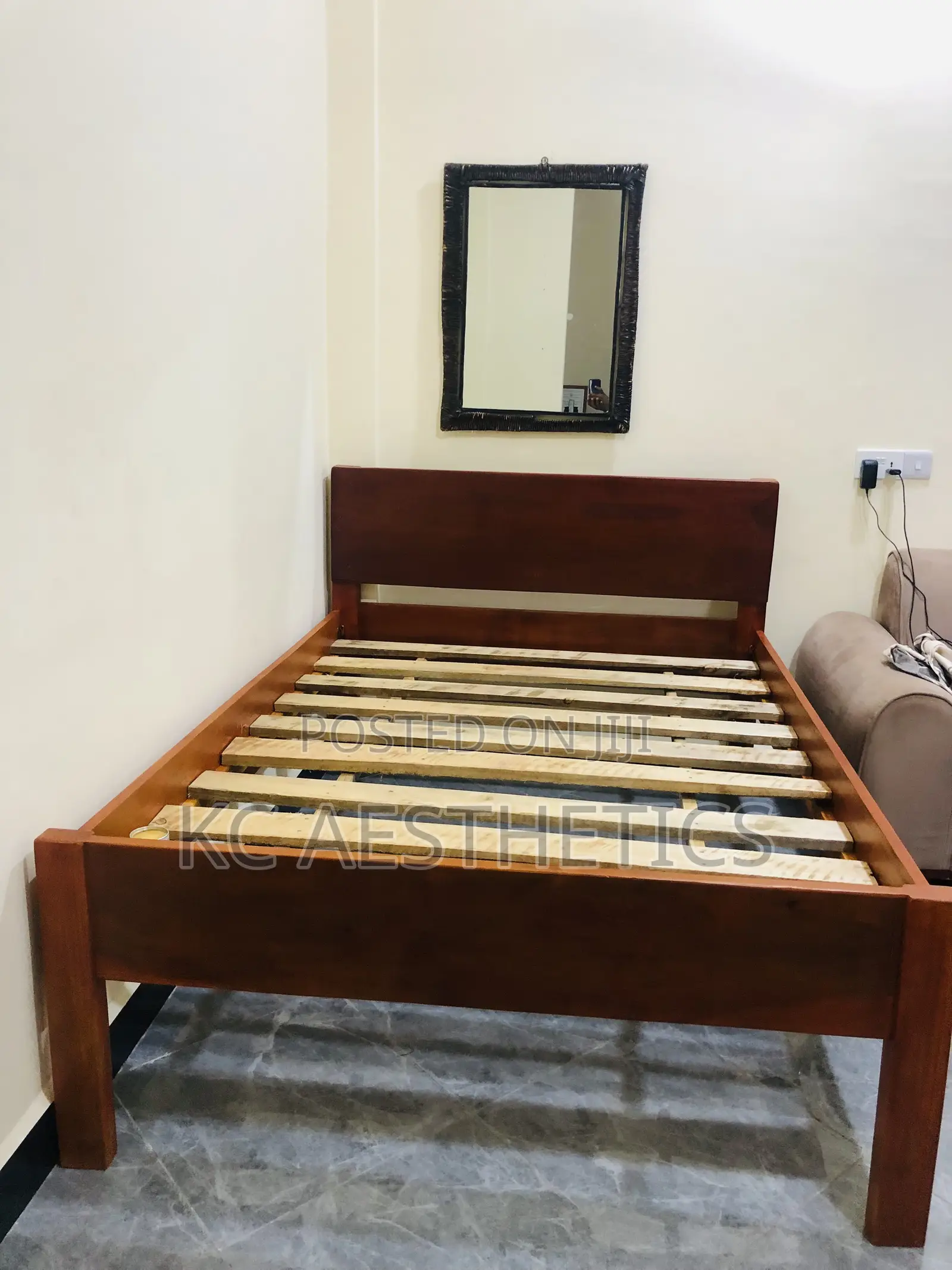 Kitanda Cha Mbao 4.5*6