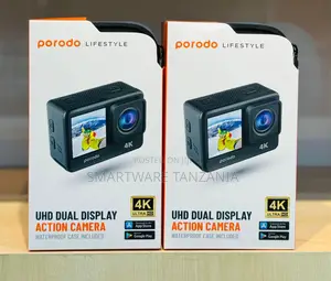 Porodo Uhd Dual Display Action Camera Waterproof Case