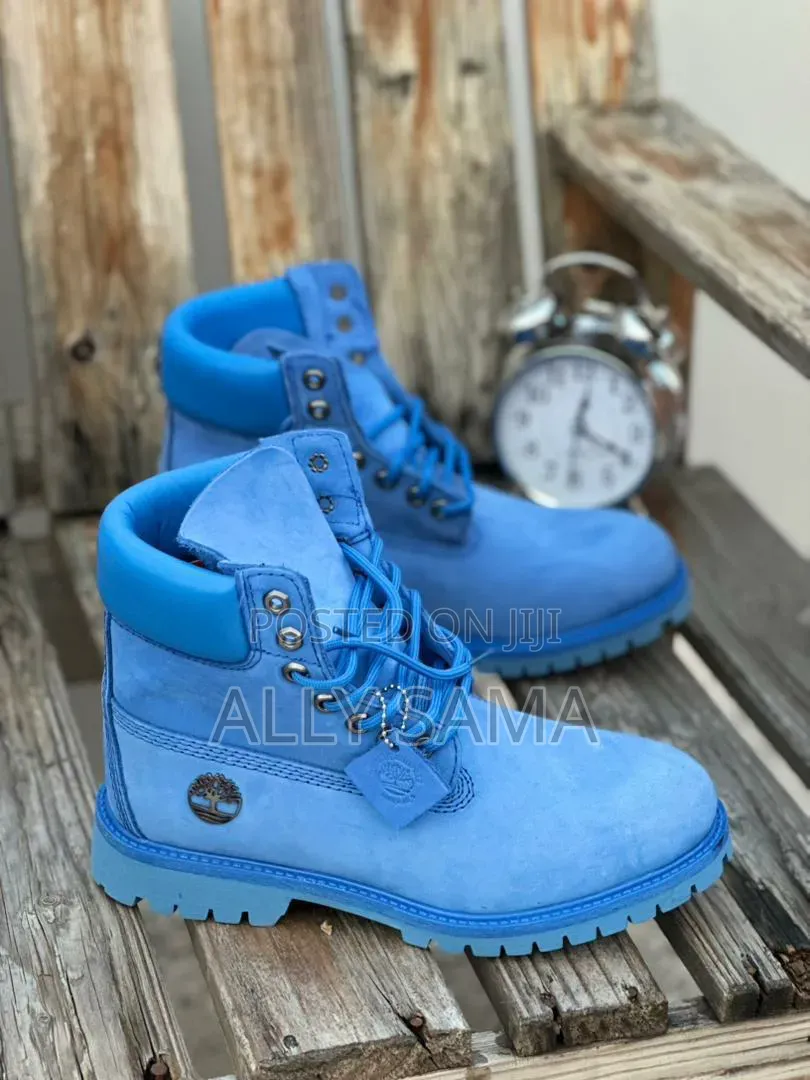 Timberland Boots Lightblue Color Heavy Material Leather
