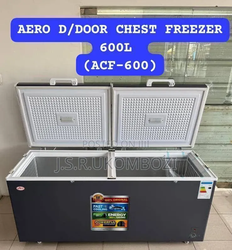 *Aero Chest Freezer Double Door 600l (Acf-600)*