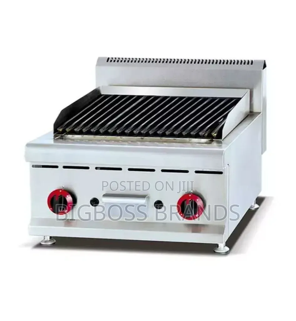 2 Burners Gas Lava Rocks Grill (60cm) Jiko La Kuchomea Nyama/Barbecues