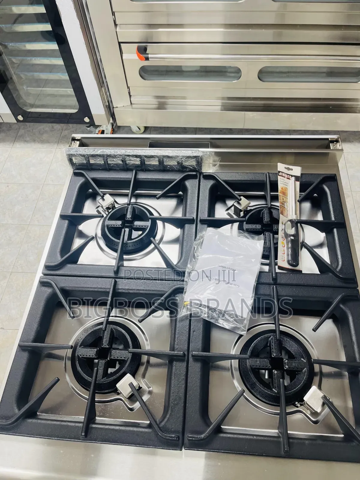 4 Burner Commercial Gas Range Cooker With Gas Oven