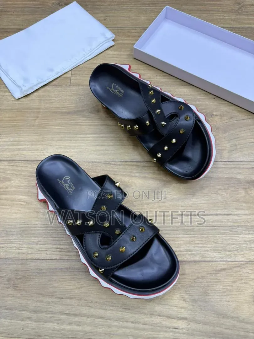 Men's New and Original Leather Sandals Tomford Zara Maschino Branded