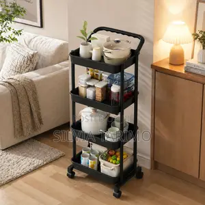 4-Tier Rolling Storage Trolley