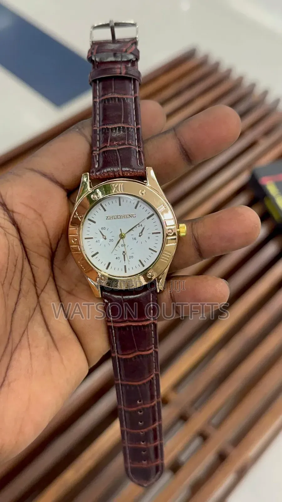 Men's New and Original Leather Straps Watches With Fire Lighter Nicely