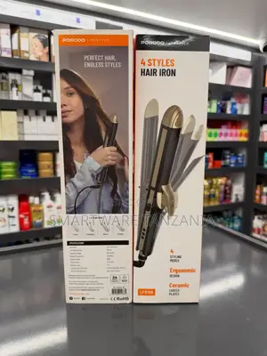 Porodo Lifestyle 4 Styles Hair Iron Ceramic Coated Styling Tool