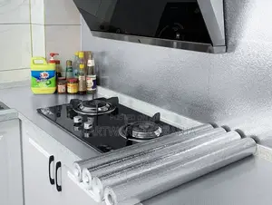 10m Wallpaper Kitchen Oil-Proof Self Adhesive Waterproof Aluminum Foil