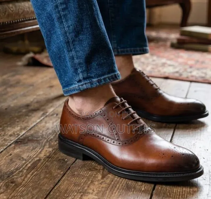 Men's Leather Shoes Materials Completely Quality Anax Smartly Branded