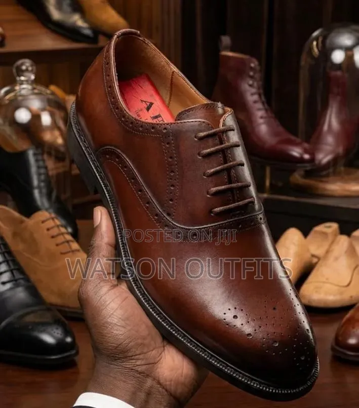 Men's Leather Shoes Materials Completely Quality Anax Smartly Branded