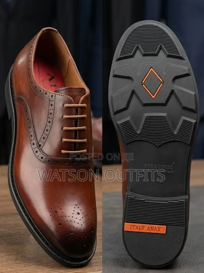 Men's Leather Shoes Materials Completely Quality Anax Smartly Branded