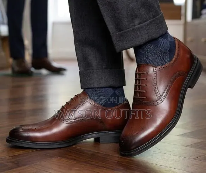 Men's Leather Shoes Materials Completely Quality Anax Smartly Branded