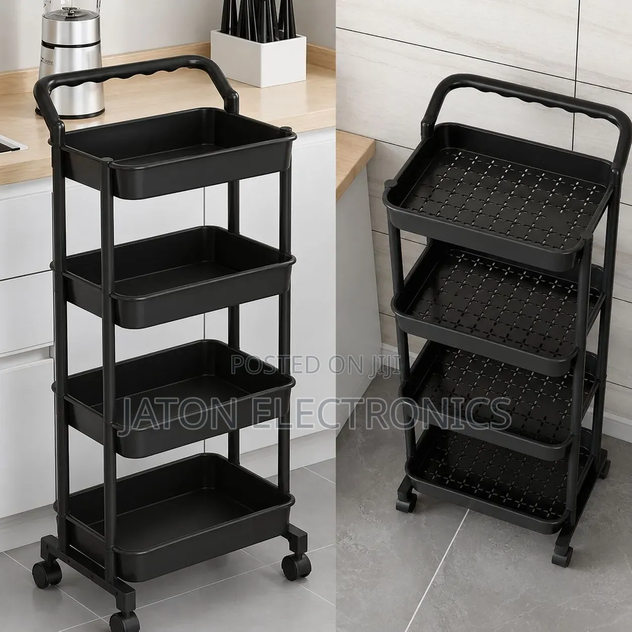 4-Tier Rolling Storage Trolley