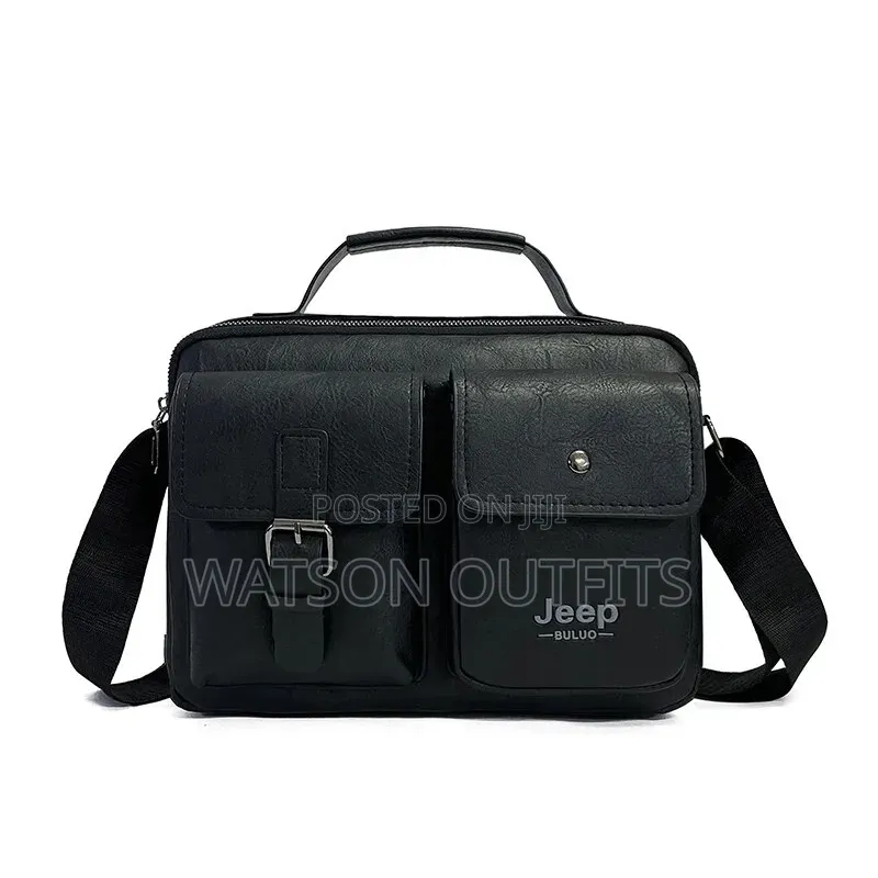 Genuine Leather Materials Men's Classic Bags Jeep Smartly Branded