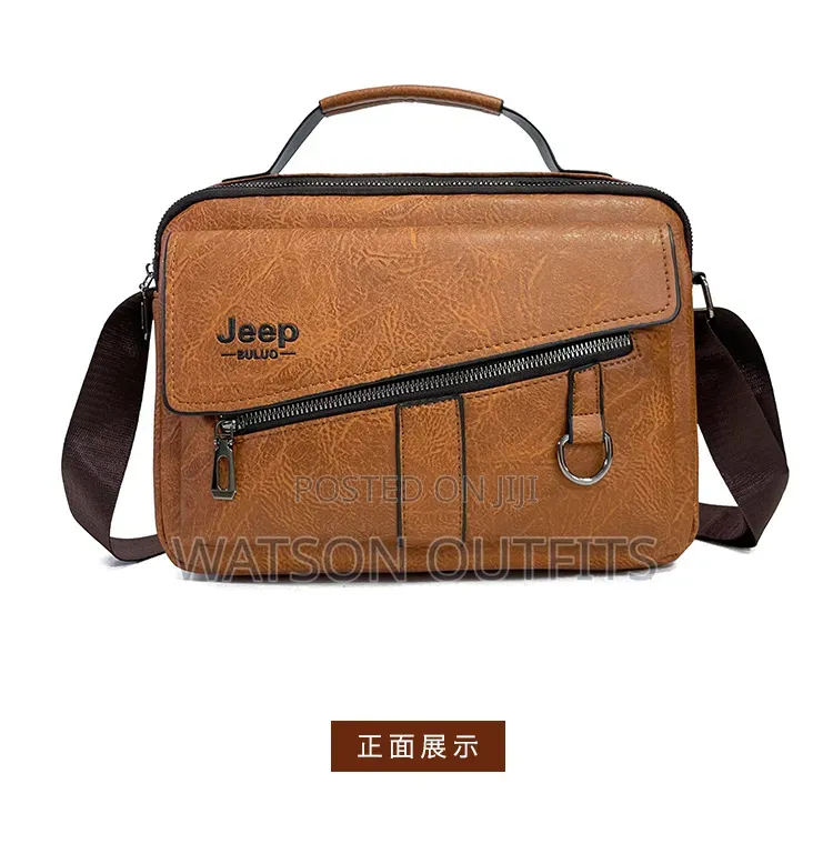 Genuine Leather Materials Men's Classic Bags Jeep Smartly Branded