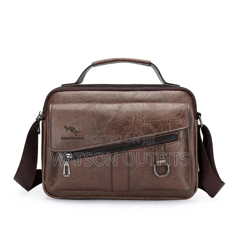 Genuine Leather Materials Men's Classic Bags Jeep Smartly Branded