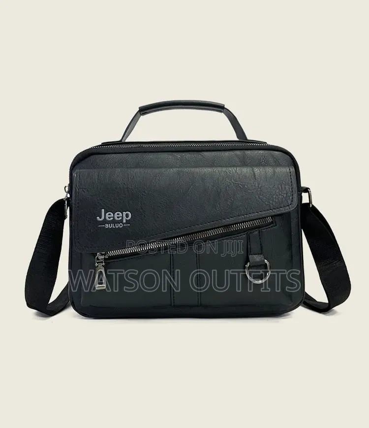 Genuine Leather Materials Men's Classic Bags Jeep Smartly Branded