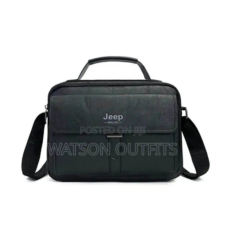Genuine Leather Materials Men's Classic Bags Jeep Smartly Branded