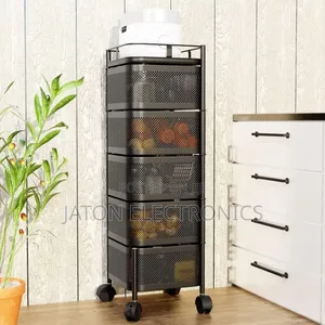 5-Tier Rotating Kitchen Trolley