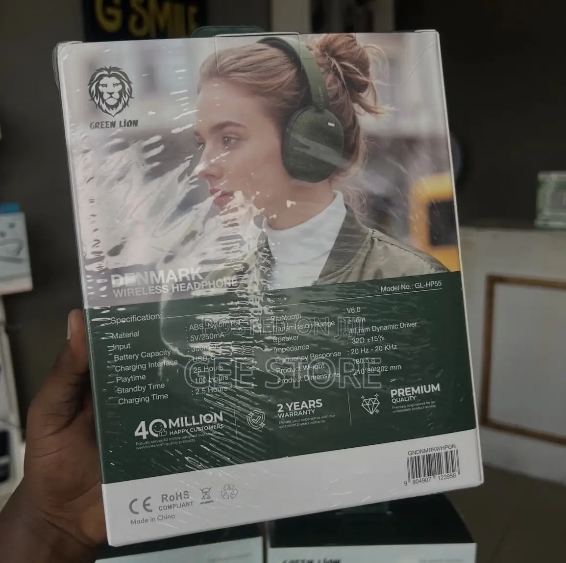 Green Lion Denmark Wireless Headphone